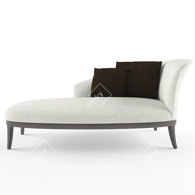 Elegant TECNI NOVA Chaise Lounge 3D model image 1