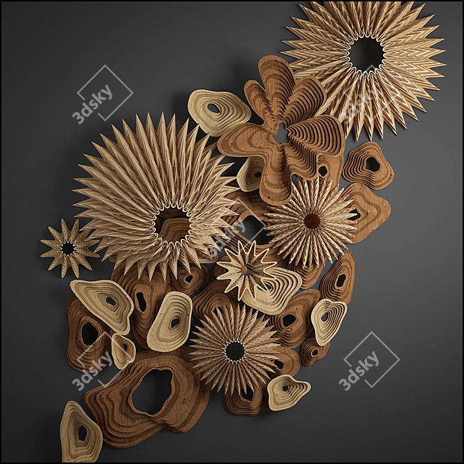 Elegant Parametric Decor 3D model image 1