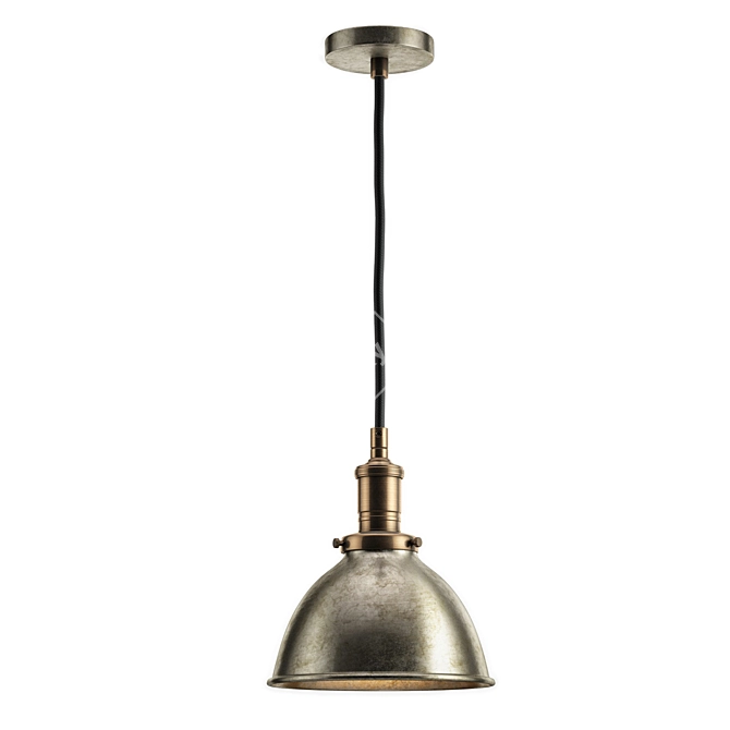 Vintage Industrial Task Pendant 3D model image 1