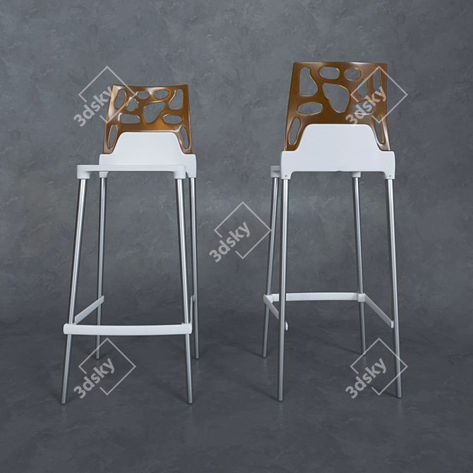 Ego-Rock Fiber-Reinforced Bar Stool 3D model image 2