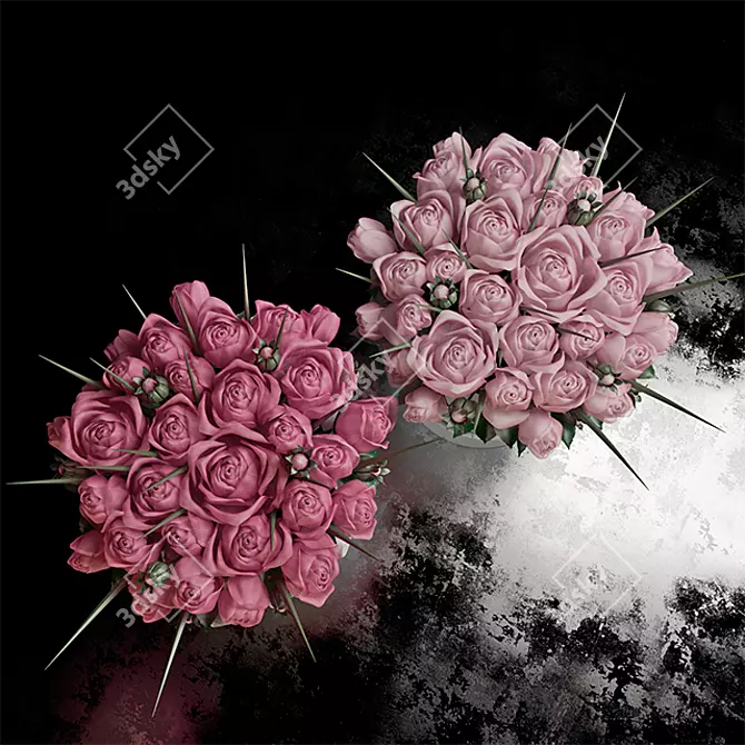 Deluxe Box of Roses 3D model image 2