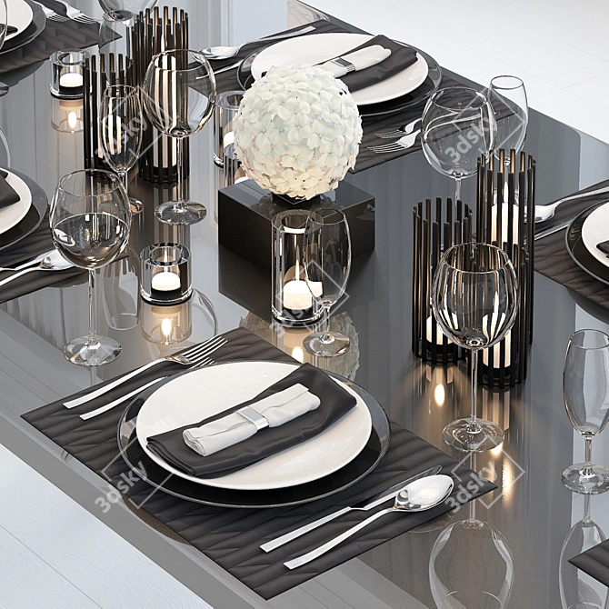 Elegant Table Accents 3D model image 1
