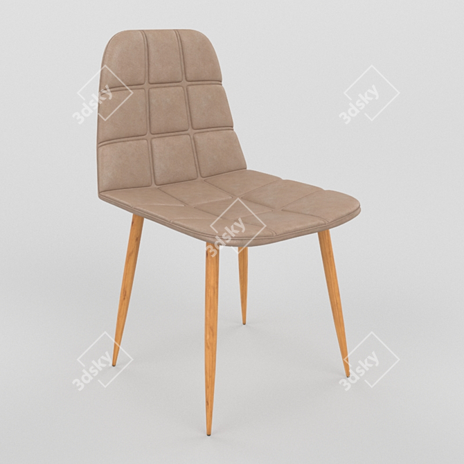 Elegant Beyz Lilou: Table & Chair 3D model image 2