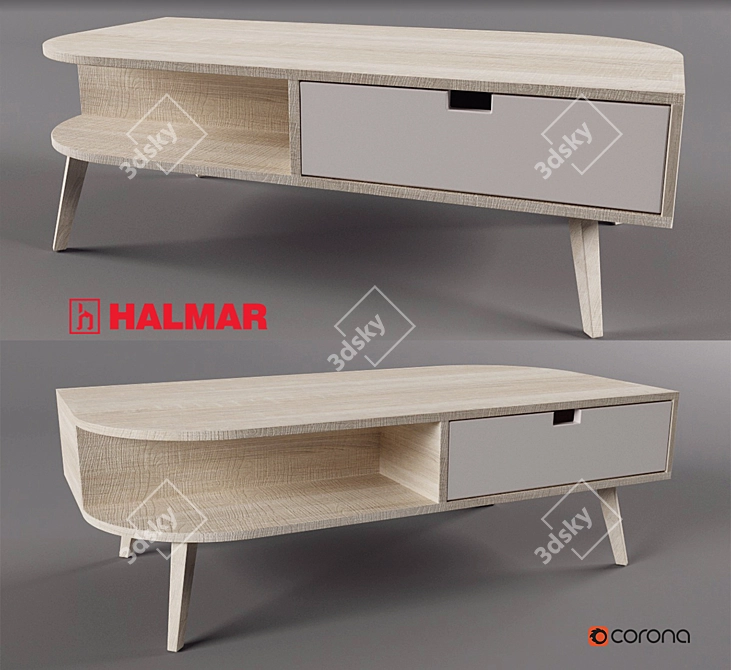 Modern Annabell Halmar Coffee Table 35cm Height 3D model image 1