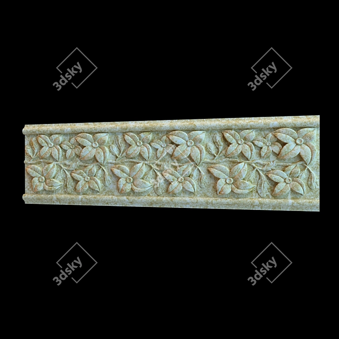 Travertine Cornice 3D model image 1