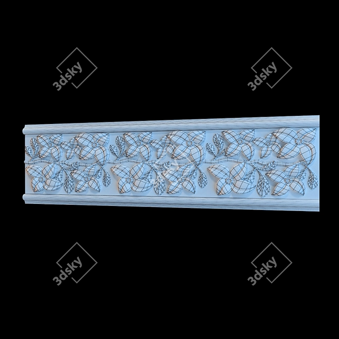 Travertine Cornice 3D model image 2