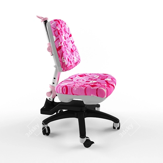 Ergo Medium Chair: Stylish, Comfortable, Compact 3D model image 1