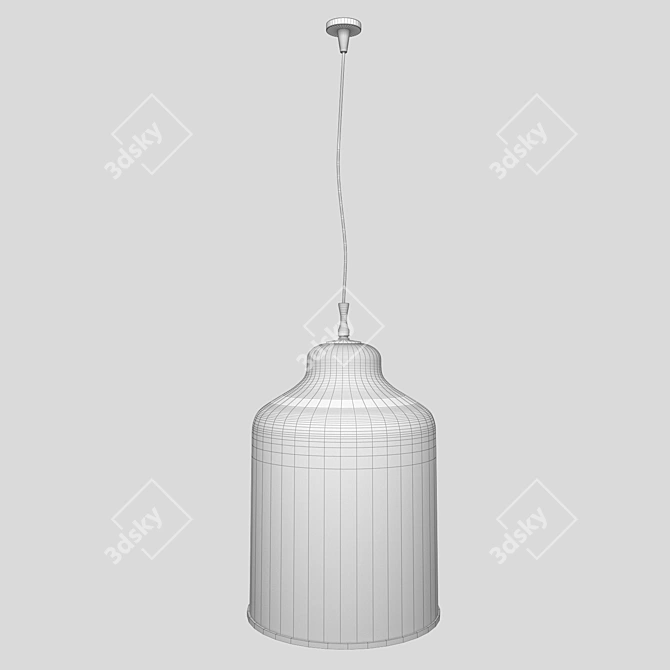 Elegant Glass Ceiling Pendant 3D model image 3