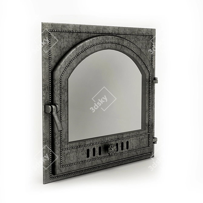 Fireplace Door: 500x500  3D model image 1