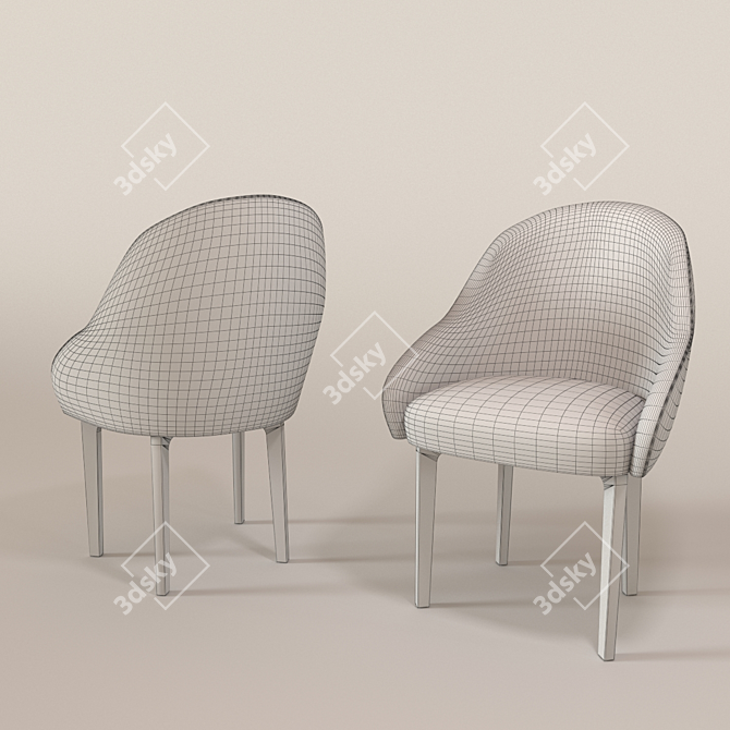 Elegant Gia Chair: Sleek Design & Exceptional Comfort 3D model image 2