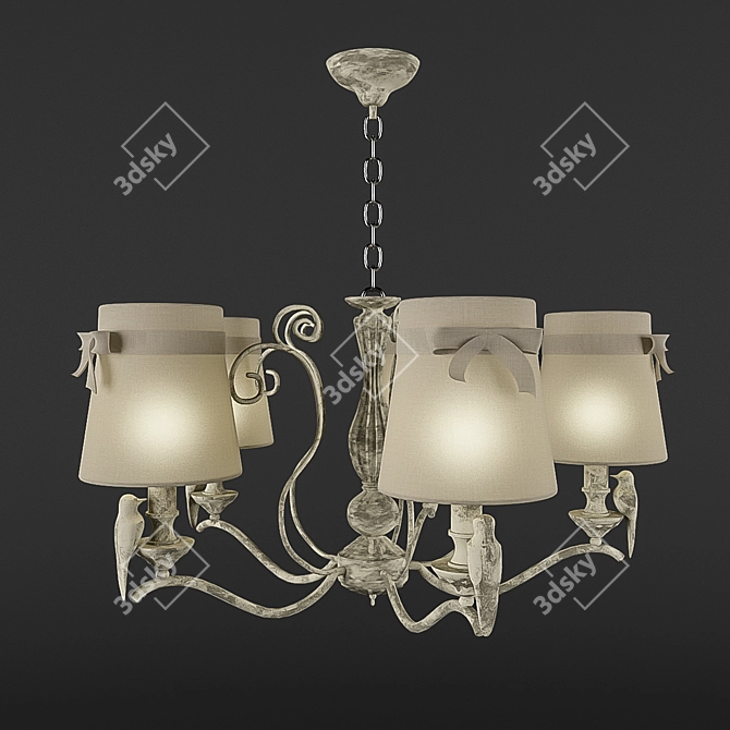 Elegant Maytoni ARM013 Chandelier 3D model image 1