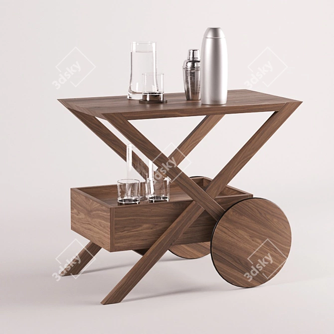 Stylish Porada Spritz 70x46cm 3D model image 1