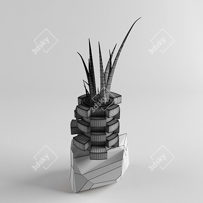 Dovecote Flower Pot 3D model image 3