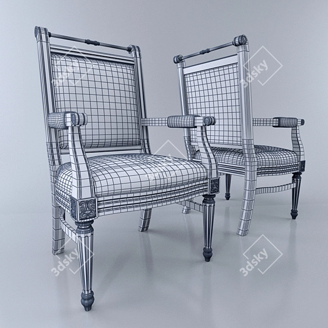 Belfan Prestige Chair 3D model image 3