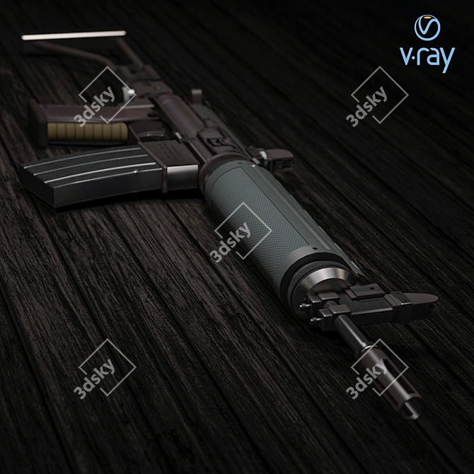 ZM Weapons LR-300 Assault Rifle 3D model image 2