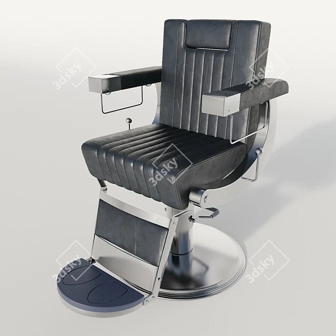 Dongpin Barber Chair: Stylish Comfort 3D model image 2