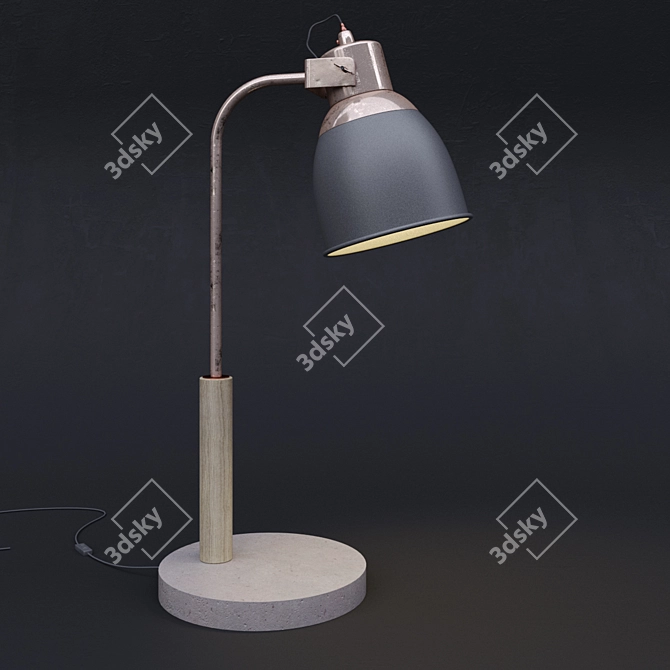 Minimalist Nordic Table Lamp 3D model image 1