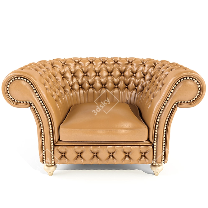 Chester Lounge Chair: Stylish & Comfortable 3D model image 1