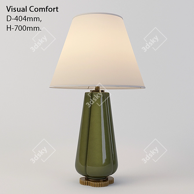 Elegant Visual Comfort Table Lamp 3D model image 1