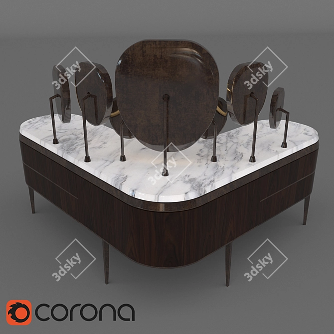 NATEVO KARA: Italian Elegance for Vanity 3D model image 2