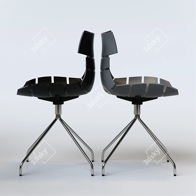 Stylish Office Chair: Chair Return 3D model image 2