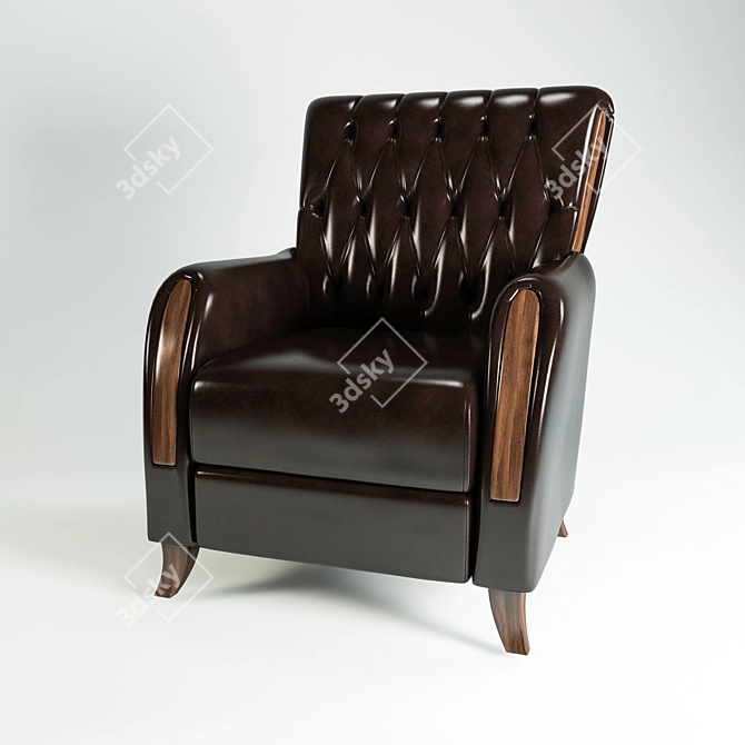 King Armchair: Elegant and Comfortable Office Chair 3D model image 1