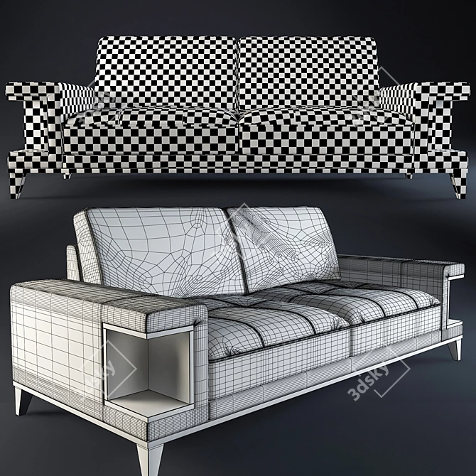 DetayOfis EDIT Office Sofa 3D model image 2