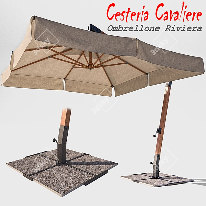 Riviera Sunshade: Realistic 3D Model 3D model image 1