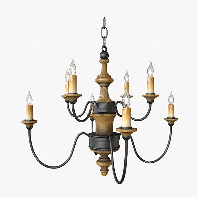 All-Inclusive Vray 3DS Max Chandelier 3D model image 1