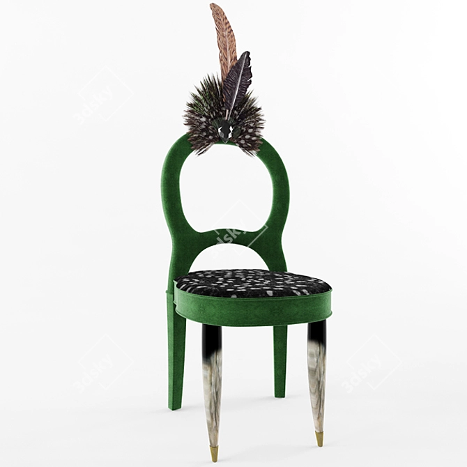 Elegant Roma Chair: Stylish and Functional 3D model image 1