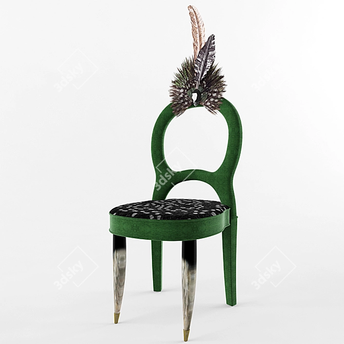Elegant Roma Chair: Stylish and Functional 3D model image 3