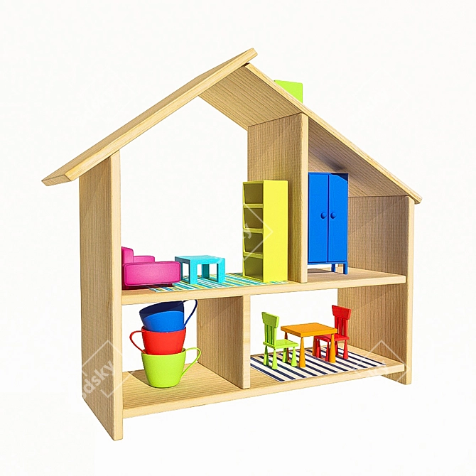FLISAT Dollhouse: Create a Dream Home 3D model image 1