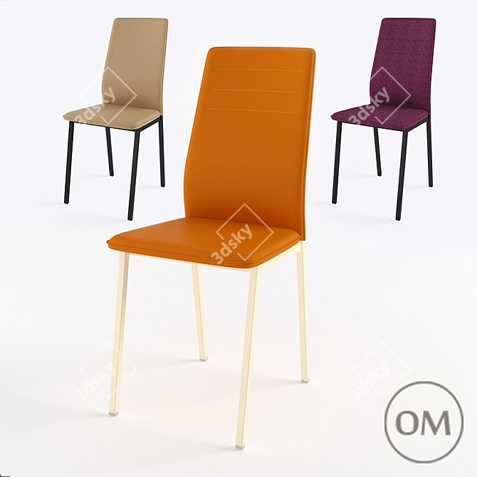 Quirky Chair: Modern Design, Premium Materials 3D model image 1