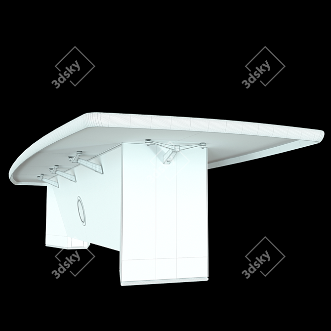 Elegant Art Auctor Conference Table 3D model image 2