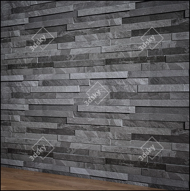 Versatile Slate Stone for V-Ray Render 3D model image 4