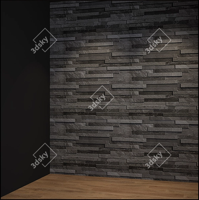 Versatile Slate Stone for V-Ray Render 3D model image 6