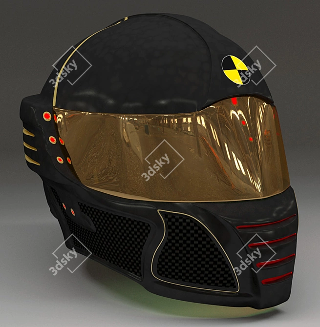 Race Millennium Helmet 3D model image 2