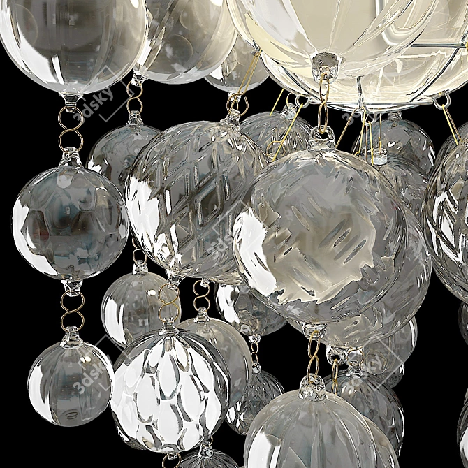 Bubble Cluster Suspension Lamp 3D model image 2