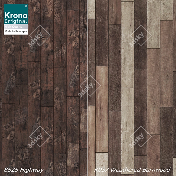 Krono Original Laminate Flooring 3D model image 2