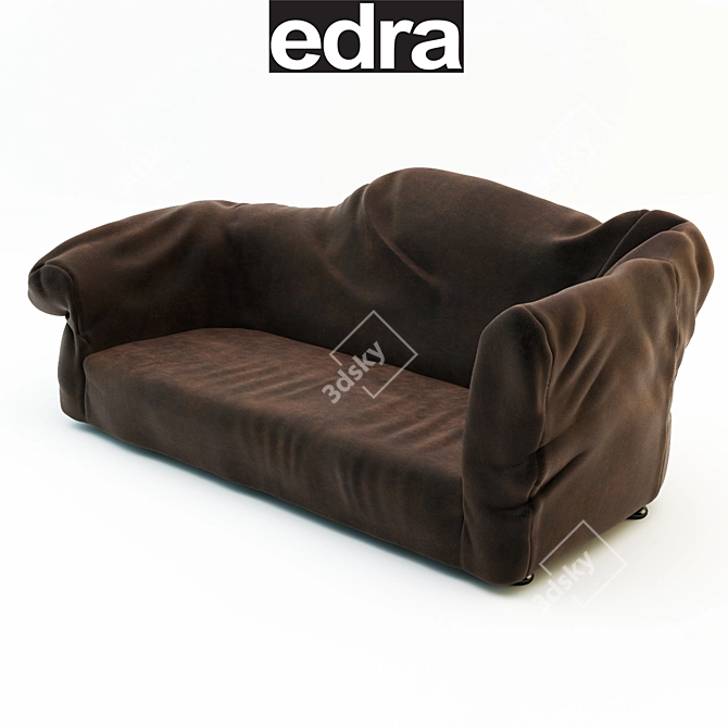 Title: Edra Sfatto - Big and Comfy Sofa 3D model image 2
