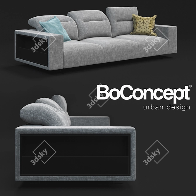 Hampton Sofa: BoConcept Design 3D model image 1