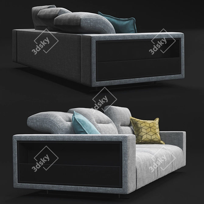 Hampton Sofa: BoConcept Design 3D model image 2