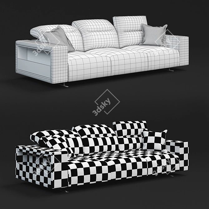 Hampton Sofa: BoConcept Design 3D model image 3