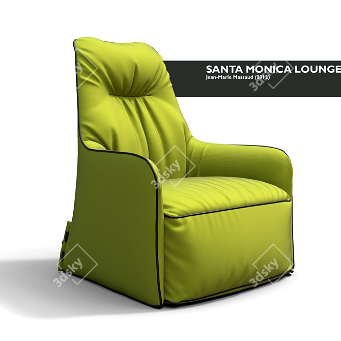 Santa Monica Swivel Chair 3D model image 1