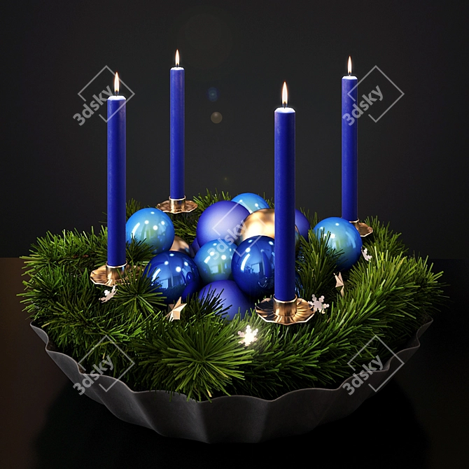 Festive New Year Decor 3D model image 1