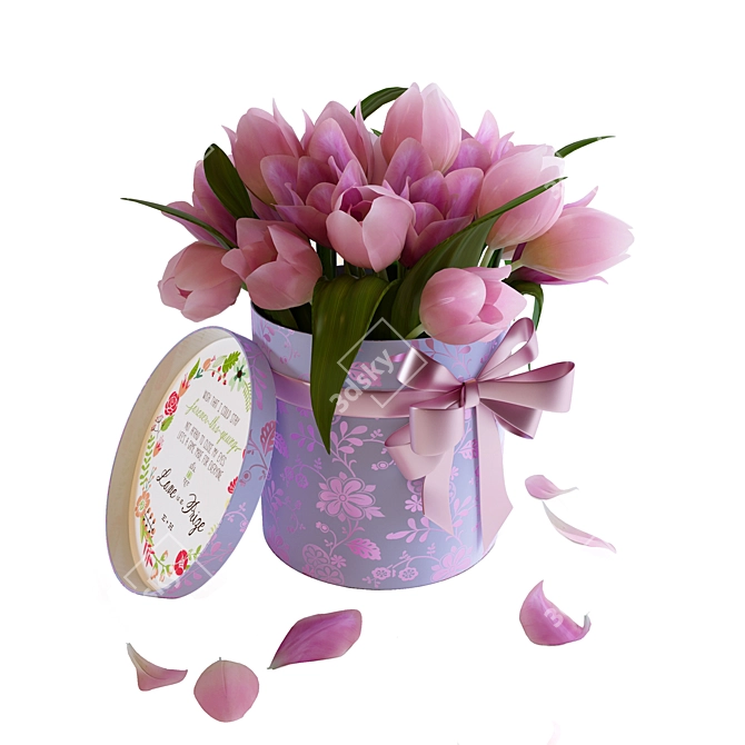 Blooming Beauties: Tulip Collection 3D model image 1