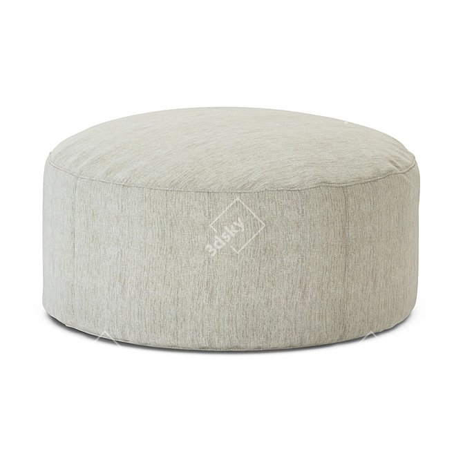 Stylish Photo-inspired Pouf 3D model image 1