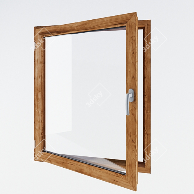 Modern PVC Window - 3Ds Max 2012 Compatible 3D model image 2