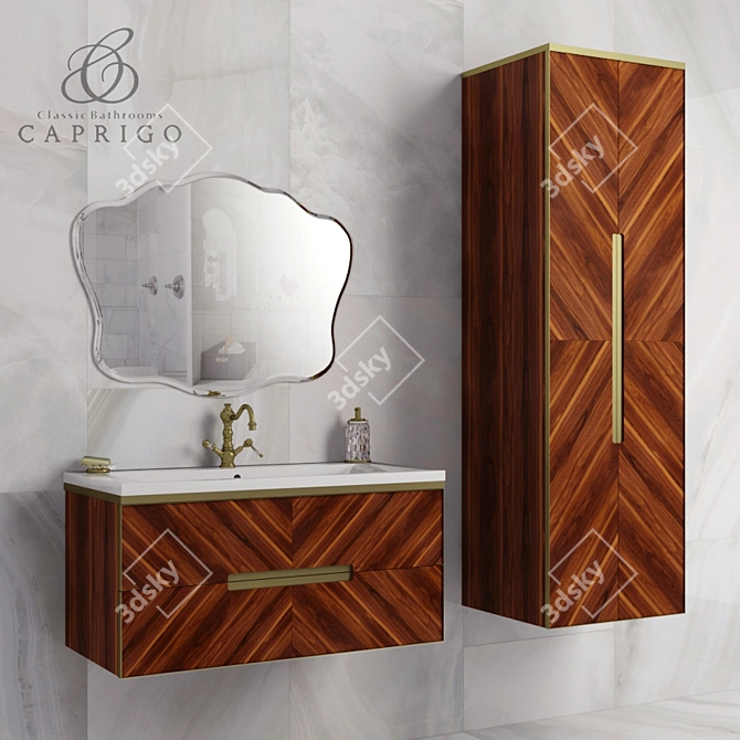 Modern Bathroom Furniture Caprigo Maestro 3D model image 2