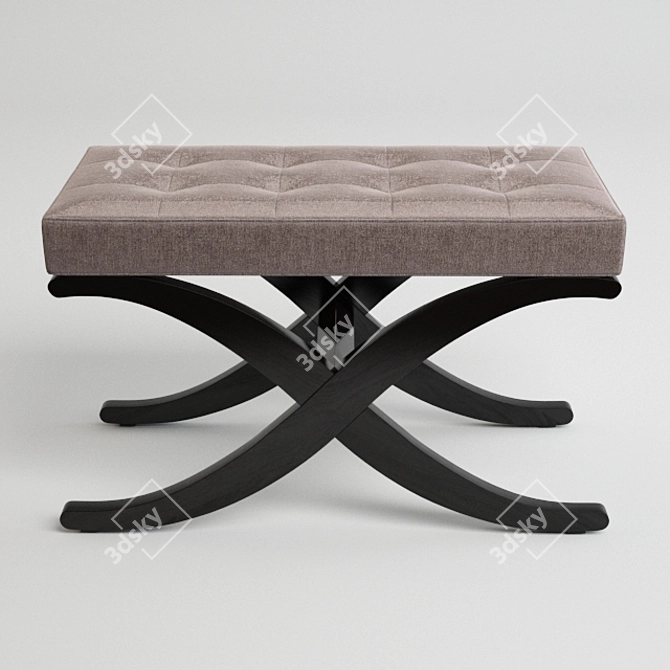 Valencia: Stylish, Compact Seating 3D model image 3